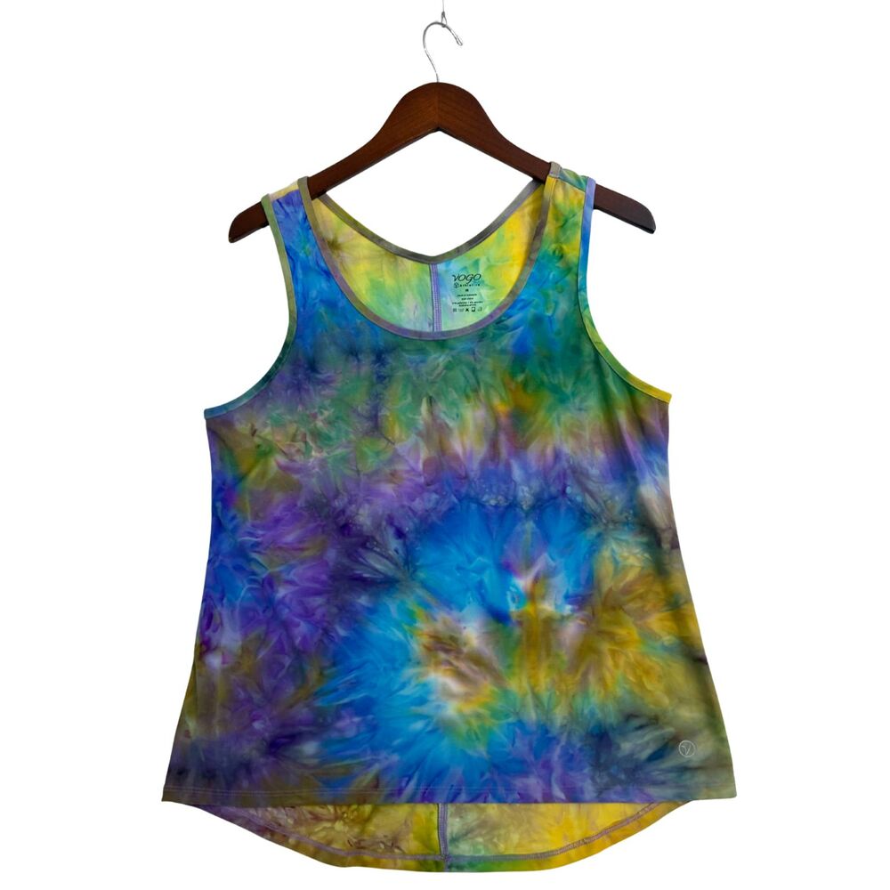 VOGO Athletica Womens M Tie Dye Athletic Tank Top Multicolor Workout Yoga